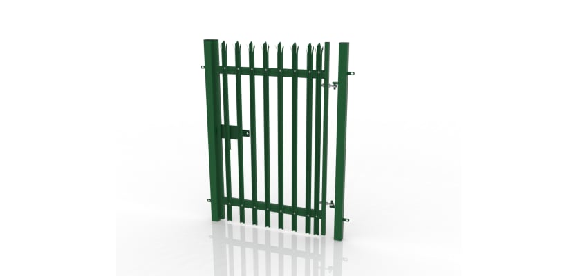 Green Pedestrian Palisade Gate