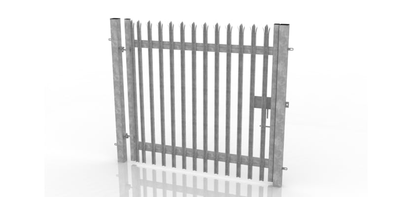 Galvanised Single Leaf Palisade Gate