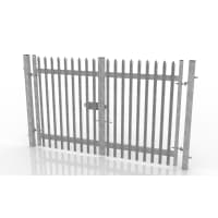 Galvanised Double Leaf Palisade Gate