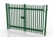 Green Double Leaf Palisade Gate