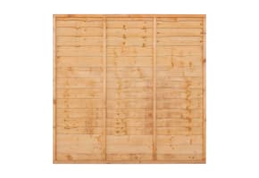 6ft Wide x 3ft High Lap Timber Fencing Panel