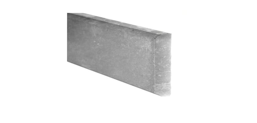 12 inch tall plain concrete gravel board 