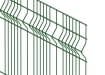 Top view of green stipe mesh sheet 