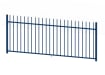 A 1.0m High Bay of EnviroRail Vertical Bar Railings in Blue