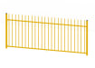 A 1.0m High Bay of EnviroRail Vertical Bar Railings in Yellow