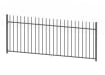 A 1.0m High Bay of EnviroRail Vertical Bar Railings in Grey