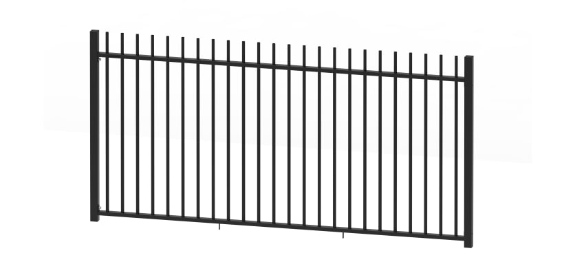 1.5 meter high EnviroRail Railing in Black Powder Coated Finish