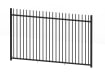 1.5 meter high EnviroRail Railing in Black Powder Coated Finish