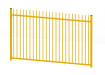 A 1.8m High Bay of EnviroRail Vertical Bar Railings in Yellow