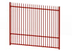 A Red EnviroRail Vertical Bar Railing Kit  - 2.0m high