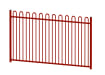 A 1.8m High EnviroRail Bow Top Railing Kit - Red