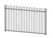 A 1.8m High EnviroRail Bow Top Railing Kit - Grey