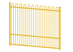 A Bay of 2.0m High EnviroRail Railings - Yellow Finish