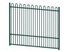 A Bay of 2.0m High EnviroRail Railings - Green Finish