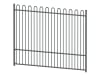 A Bay of 2.0m High EnviroRail Railings - Grey Finish