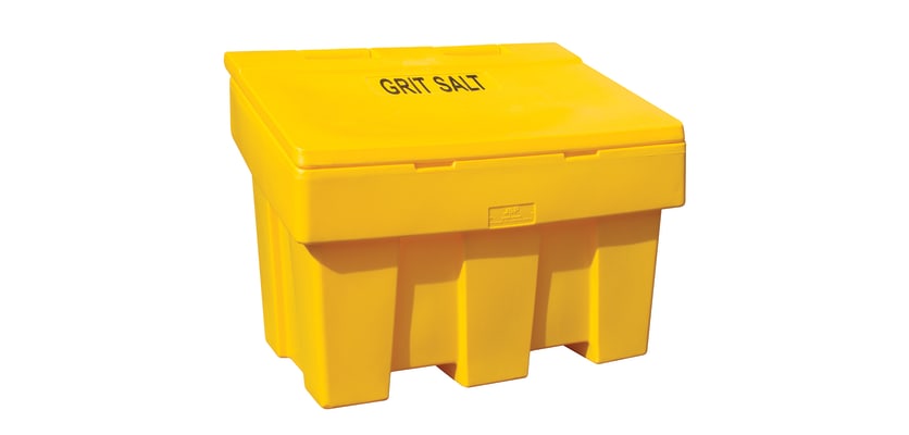 Yellow Grit Bin or Storage Bin With 450kg Capacity 