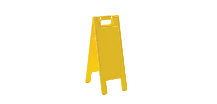 Yellow Plain A-Frame Sign