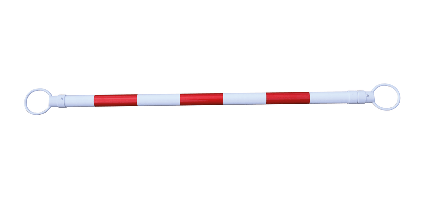 Red and White Demarcation Pole