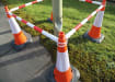 Telescopic Demarcation Pole for Traffic Cones