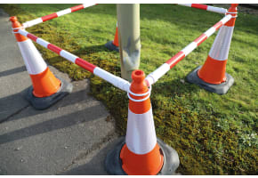 Telescopic Demarcation Pole For Traffic Cones