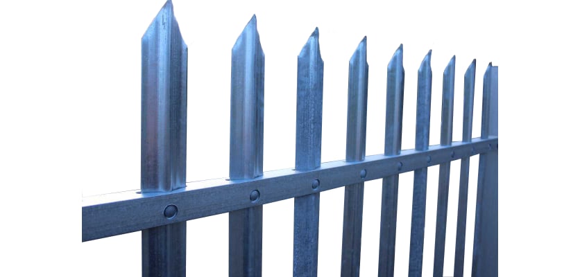 2.0m High Combi Security Palisade Fencing Kit - LPS1175 A1 Rated (SR1)