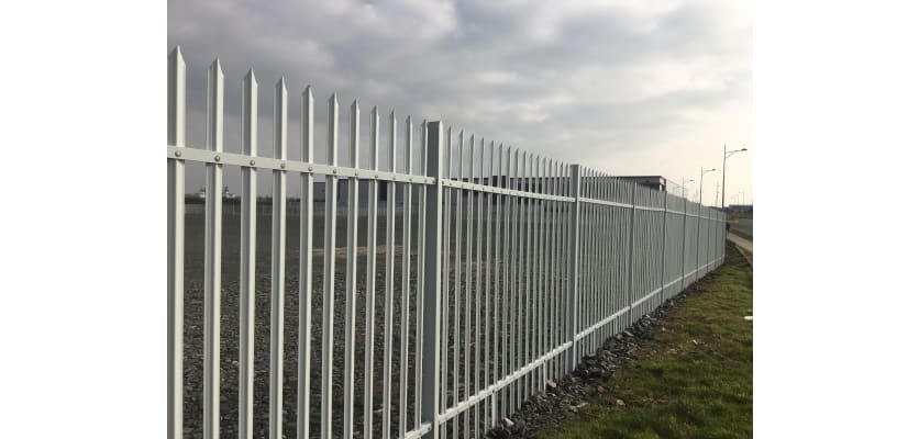 2.1m High Combi Security Palisade Fencing - LPS1175 A1 Rated (SR1)