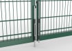 Locking Dropbolt installed on a Double Leaf Gate
