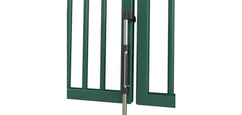 Locking Dropbolt installed on a Gate