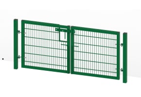 1.2m High x 2.0 Wide Twin Mesh Double Leaf Gate Kit