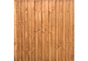 6ft Wide x 6ft High Feather Edge Timber Fencing Panel