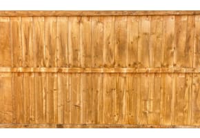 6ft Wide x 4ft High Feather Edge Timber Fencing Panel