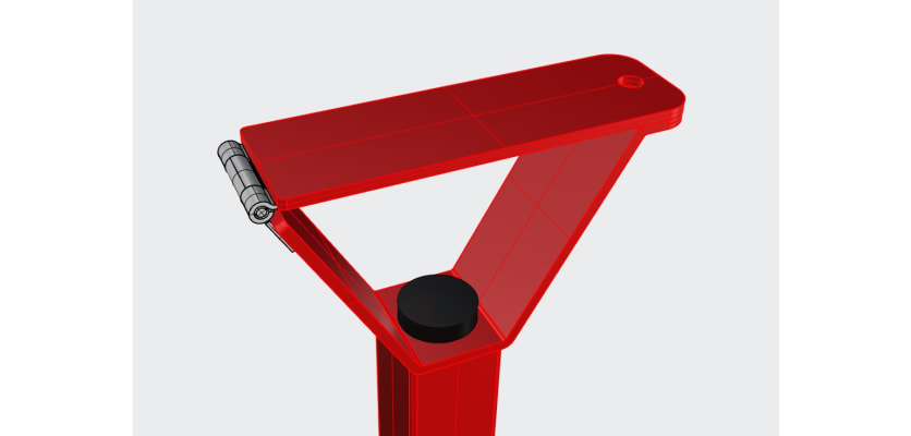 Raise Arm Barrier Post