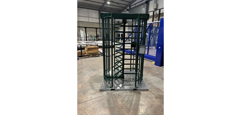 Single Turnstile on a Forklift Base 
