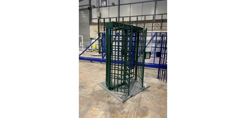 Single Turnstile on a Forklift Base 