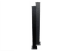 Aluminium Flanged Gate Post For Driveway Gates 150mm x 150mm x 5mm - 2400mm in Black or Grey