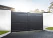  Aluminium Double Swing Driveway Gate With Horizontal Infill- 3.0m Wide