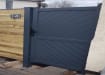 Grey 900mm Wide Aluminium Pedestrian Gate With Diagonal Solid Infill
