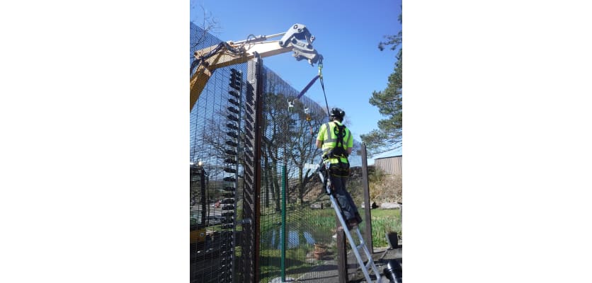 QAB 8-Rung Ladder Access Kit in use