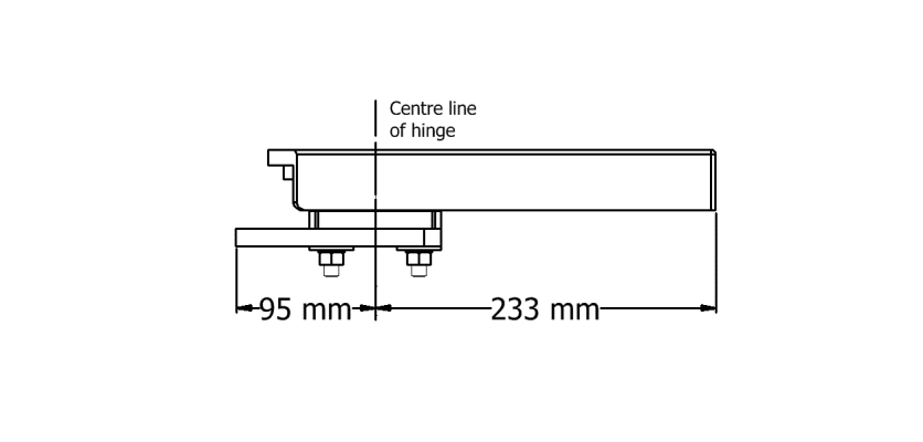 Technical Diagram for Hydraulic Gate Closers