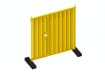 Yellow PPC internal access door hoarding panels