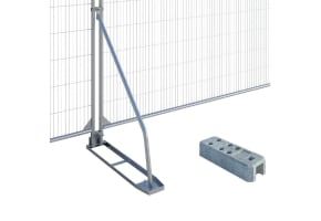 Zero-Trip Stabilising Base With Cranked Stabiliser And Concrete Foot