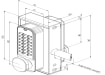 Double Sided Digital Lock Technical Drawing 