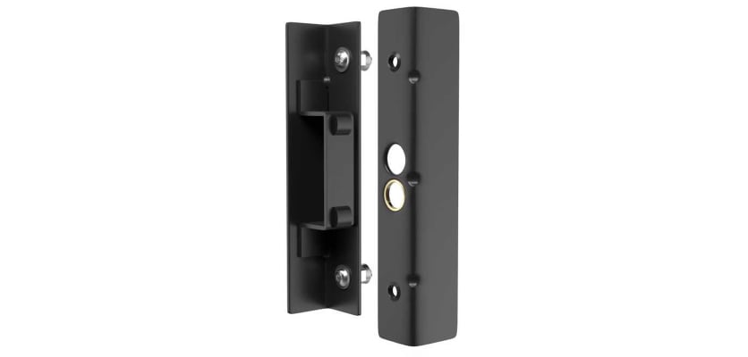 Latch System for Single Sided Digital Lock with Shroud and Keep 