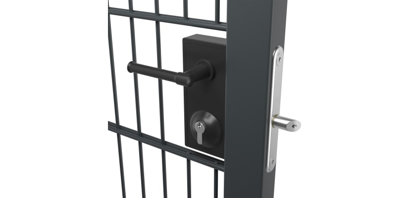 Latch deadlock with plain handles attached to a mesh gate 