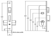 Narrow Latch Deadlock dimensions