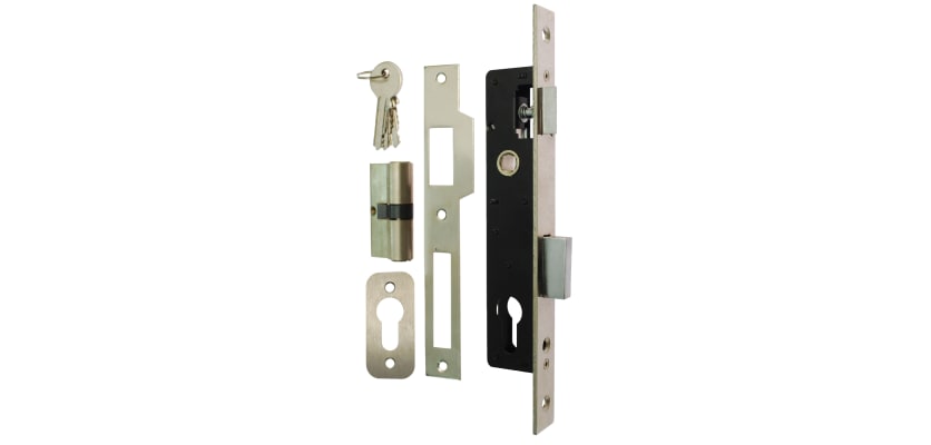 Components included in the Narrow Latch Deadlock kit 