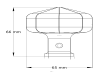 Technical Drawing for Octogonal Knob Handle 