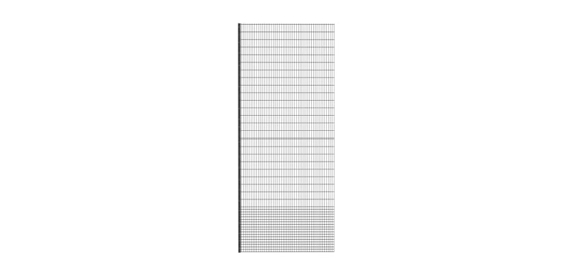 3.0m High 868 Rebound Mesh Corner Post Clipped Kit