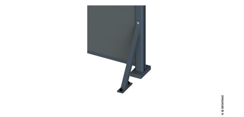 Reliable wind anchor for composite fence stability