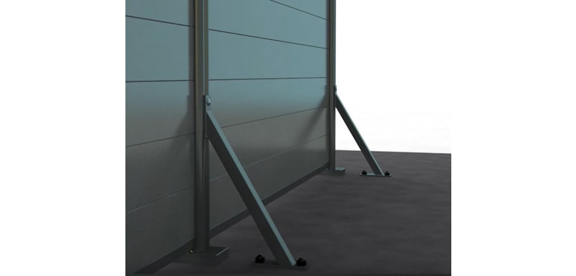 Heavy-duty wind anchor for secure composite fencing